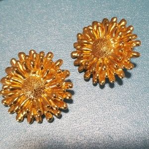 Gold plated Clip-on Earrings